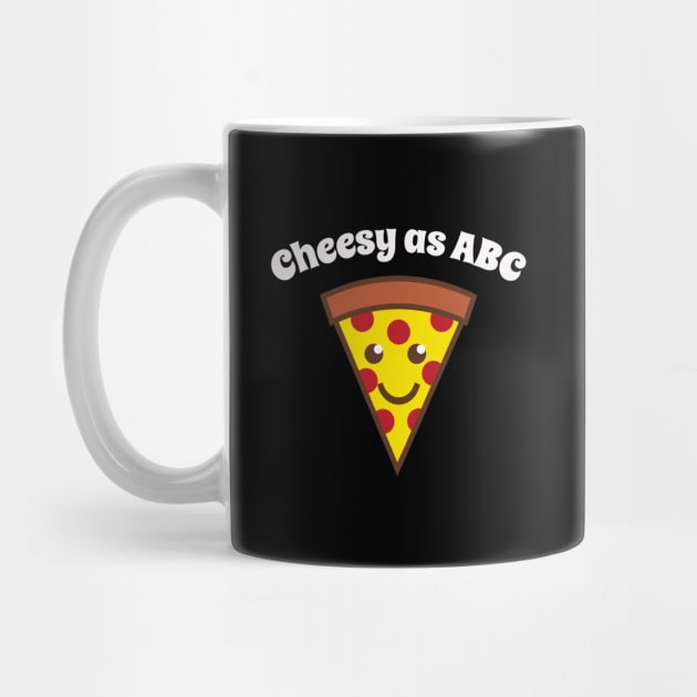 Cute Kawaii Pizza Cheesy as ABC by Jimmyson